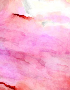 Soyut suluboya sanat eserleri. Fırça boyalı dijital resim. Renkli yaratıcı suluboya çizimi.