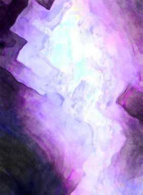 Soyut suluboya sanat eserleri. Fırça boyalı dijital resim. Renkli yaratıcı suluboya çizimi.