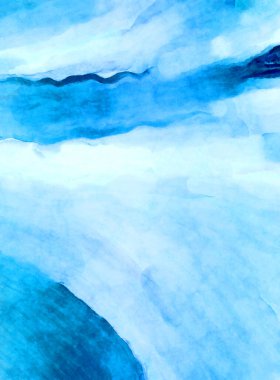 Soyut suluboya sanat eserleri. Fırça boyalı dijital resim. Renkli yaratıcı suluboya çizimi.