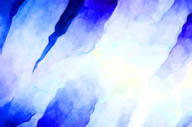 Soyut suluboya sanat eserleri. Fırça boyalı dijital resim. Renkli yaratıcı suluboya çizimi.