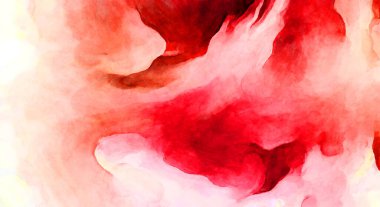 Soyut suluboya sanat eserleri. Fırça boyalı dijital resim. Renkli yaratıcı suluboya çizimi.