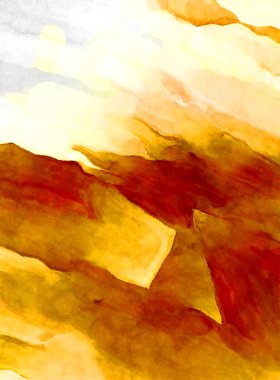 Soyut suluboya sanat eserleri. Fırça boyalı dijital resim. Renkli yaratıcı suluboya çizimi.