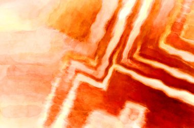 Soyut suluboya sanat eserleri. Fırça boyalı dijital resim. Renkli yaratıcı suluboya çizimi.