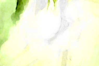 Soyut suluboya sanat eserleri. Fırça boyalı dijital resim. Renkli yaratıcı suluboya çizimi.