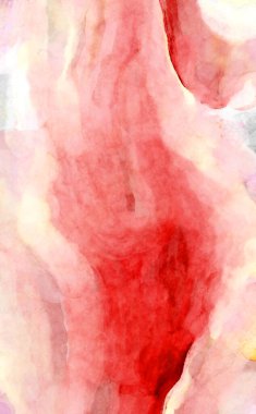 Soyut suluboya sanat eserleri. Fırça boyalı dijital resim. Renkli yaratıcı suluboya çizimi.