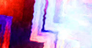 Soyut suluboya sanat eserleri. Fırça boyalı dijital resim. Renkli yaratıcı suluboya çizimi.