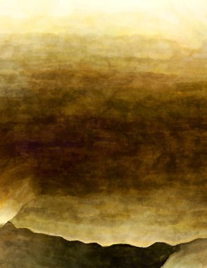 Soyut suluboya sanat eserleri. Fırça boyalı dijital resim. Renkli yaratıcı suluboya çizimi.