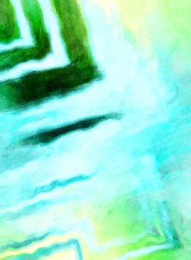 Soyut suluboya sanat eserleri. Fırça boyalı dijital resim. Renkli yaratıcı suluboya çizimi.