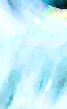 Soyut suluboya sanat eserleri. Fırça boyalı dijital resim. Renkli yaratıcı suluboya çizimi.