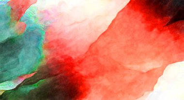 Soyut suluboya sanat eserleri. Fırça boyalı dijital resim. Renkli yaratıcı suluboya çizimi.