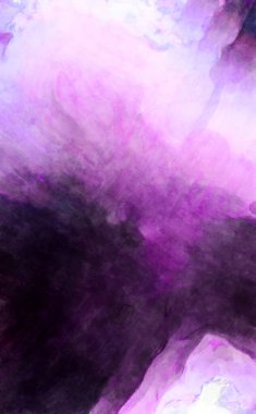 Soyut suluboya sanat eserleri. Fırça boyalı dijital resim. Renkli yaratıcı suluboya çizimi.