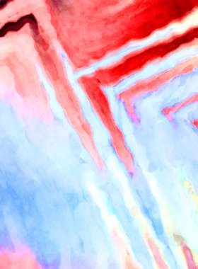 Soyut suluboya sanat eserleri. Fırça boyalı dijital resim. Renkli yaratıcı suluboya çizimi.