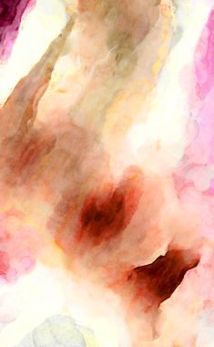 Soyut suluboya sanat eserleri. Fırça boyalı dijital resim. Renkli yaratıcı suluboya çizimi.