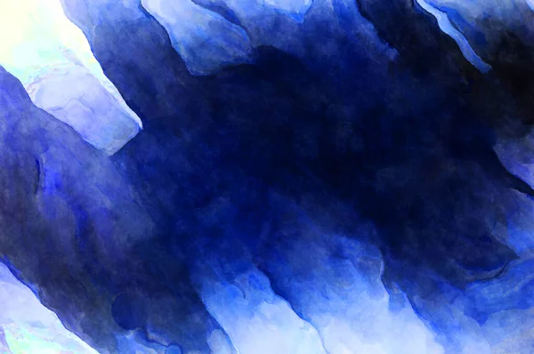 Soyut suluboya sanat eserleri. Fırça boyalı dijital resim. Renkli yaratıcı suluboya çizimi.