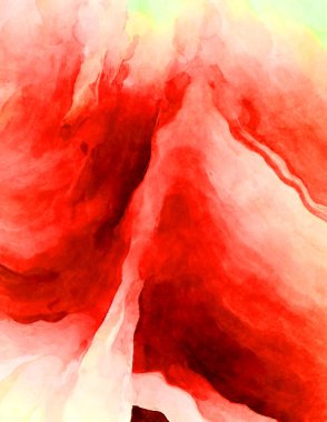 Soyut suluboya sanat eserleri. Fırça boyalı dijital resim. Renkli yaratıcı suluboya çizimi.