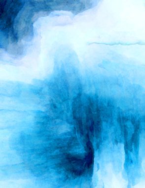 Soyut suluboya sanat eserleri. Fırça boyalı dijital resim. Renkli yaratıcı suluboya çizimi.