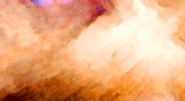 Soyut suluboya sanat eserleri. Fırça boyalı dijital resim. Renkli yaratıcı suluboya çizimi.