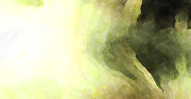 Soyut suluboya sanat eserleri. Fırça boyalı dijital resim. Renkli yaratıcı suluboya çizimi.