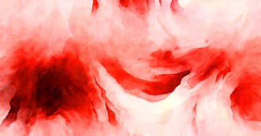 Soyut suluboya sanat eserleri. Fırça boyalı dijital resim. Renkli yaratıcı suluboya çizimi.