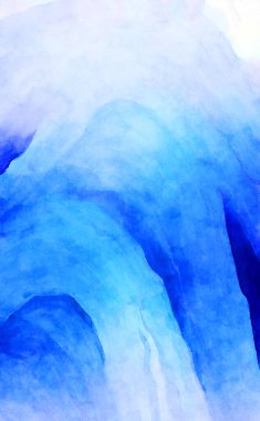 Soyut suluboya sanat eserleri. Fırça boyalı dijital resim. Renkli yaratıcı suluboya çizimi.