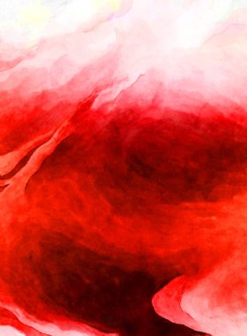 Soyut suluboya sanat eserleri. Fırça boyalı dijital resim. Renkli yaratıcı suluboya çizimi.