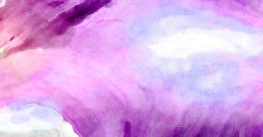 Soyut suluboya sanat eserleri. Fırça boyalı dijital resim. Renkli yaratıcı suluboya çizimi.