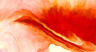 Soyut suluboya sanat eserleri. Fırça boyalı dijital resim. Renkli yaratıcı suluboya çizimi.