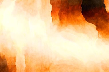 Soyut suluboya sanat eserleri. Fırça boyalı dijital resim. Renkli yaratıcı suluboya çizimi.