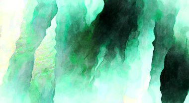 Soyut suluboya sanat eserleri. Fırça boyalı dijital resim. Renkli yaratıcı suluboya çizimi.