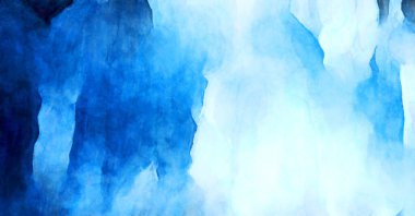 Soyut suluboya sanat eserleri. Fırça boyalı dijital resim. Renkli yaratıcı suluboya çizimi.