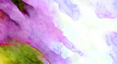 Soyut suluboya sanat eserleri. Fırça boyalı dijital resim. Renkli yaratıcı suluboya çizimi.