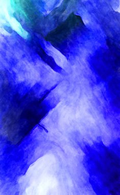 Soyut suluboya sanat eserleri. Fırça boyalı dijital resim. Renkli yaratıcı suluboya çizimi.