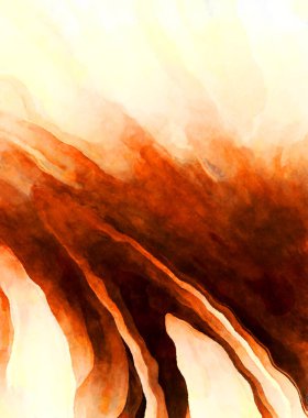 Soyut suluboya sanat eserleri. Fırça boyalı dijital resim. Renkli yaratıcı suluboya çizimi.