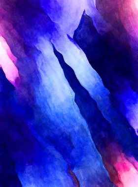 Soyut suluboya sanat eserleri. Fırça boyalı dijital resim. Renkli yaratıcı suluboya çizimi.