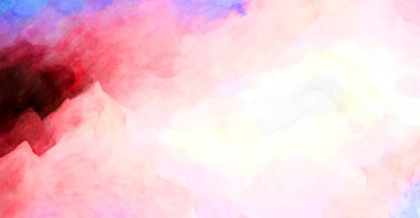 Soyut suluboya sanat eserleri. Fırça boyalı dijital resim. Renkli yaratıcı suluboya çizimi.