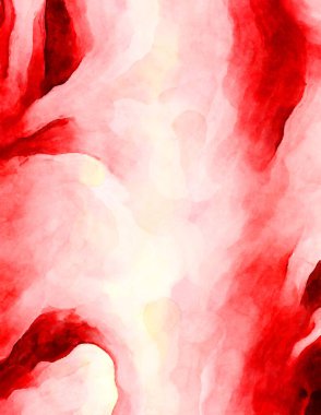 Soyut suluboya sanat eserleri. Fırça boyalı dijital resim. Renkli yaratıcı suluboya çizimi.