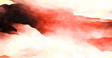 Soyut suluboya sanat eserleri. Fırça boyalı dijital resim. Renkli yaratıcı suluboya çizimi.