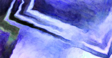 Soyut suluboya sanat eserleri. Fırça boyalı dijital resim. Renkli yaratıcı suluboya çizimi.