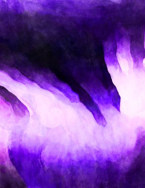 Soyut suluboya sanat eserleri. Fırça boyalı dijital resim. Renkli yaratıcı suluboya çizimi.