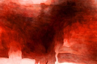 Soyut suluboya sanat eserleri. Fırça boyalı dijital resim. Renkli yaratıcı suluboya çizimi.