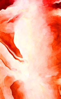 Soyut suluboya sanat eserleri. Fırça boyalı dijital resim. Renkli yaratıcı suluboya çizimi.