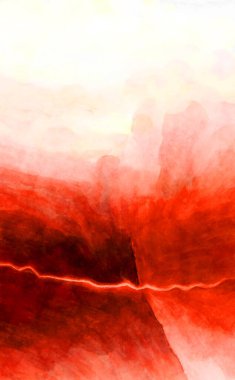 Soyut suluboya sanat eserleri. Fırça boyalı dijital resim. Renkli yaratıcı suluboya çizimi.