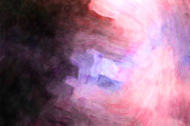 Soyut suluboya sanat eserleri. Fırça boyalı dijital resim. Renkli yaratıcı suluboya çizimi.