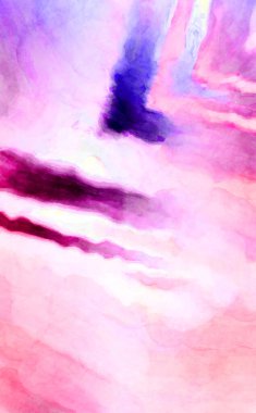 Soyut suluboya sanat eserleri. Fırça boyalı dijital resim. Renkli yaratıcı suluboya çizimi.