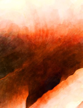 Soyut suluboya sanat eserleri. Fırça boyalı dijital resim. Renkli yaratıcı suluboya çizimi.