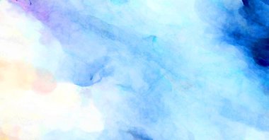 Soyut suluboya sanat eserleri. Fırça boyalı dijital resim. Renkli yaratıcı suluboya çizimi.