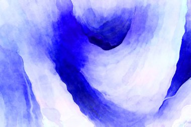 Soyut suluboya sanat eserleri. Fırça boyalı dijital resim. Renkli yaratıcı suluboya çizimi.