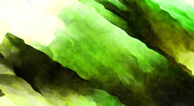 Soyut suluboya sanat eserleri. Fırça boyalı dijital resim. Renkli yaratıcı suluboya çizimi.