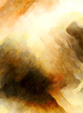 Soyut suluboya sanat eserleri. Fırça boyalı dijital resim. Renkli yaratıcı suluboya çizimi.