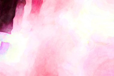 Soyut suluboya sanat eserleri. Fırça boyalı dijital resim. Renkli yaratıcı suluboya çizimi.